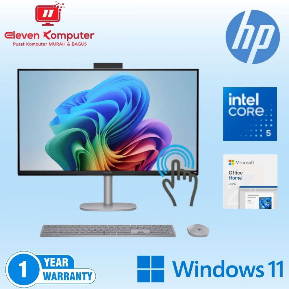 PC HP AIO 24-CR0223D I5-1334U 8GB DDR4 3200MHz 512GB INTEL IRIS XE 23.8INCH WIN 11 + OFFICE HOME 2024