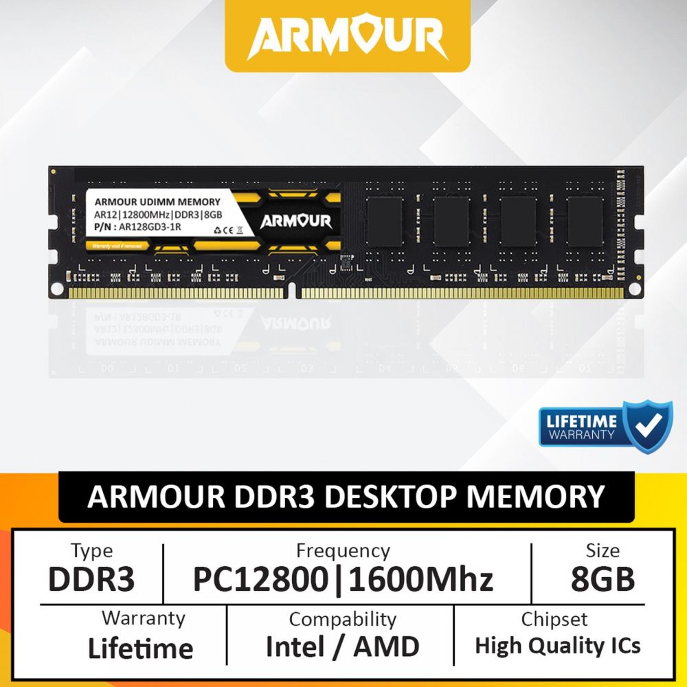 DDR 3 ARMOUR 1X8GB 1600MHZ