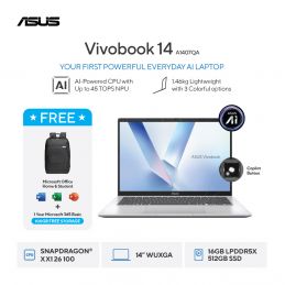 NB ASUSVIVOBOOK 14A1407QA-VIPSP151M(Quiet Blue) / 152M(Platinum Gold) / 153M(Cool Silver)
