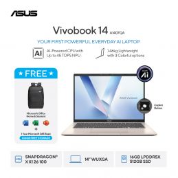 NB ASUSVIVOBOOK 14A1407QA-VIPSP151M(Quiet Blue) / 152M(Platinum Gold) / 153M(Cool Silver)