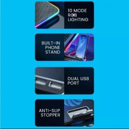 COOLING PAD ALCATROZ VENDAVAL G2 RGB BLACK