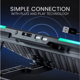 COOLING PAD ALCATROZ VENDAVAL G2 RGB BLACK