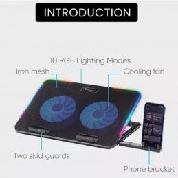 COOLING PAD ALCATROZ VENDAVAL G2 RGB BLACK