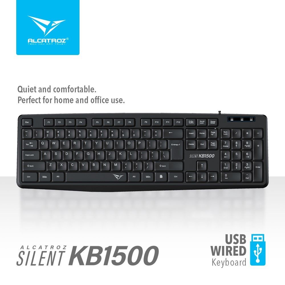 KEYBOARD ALCATROZ SILENT KB1500