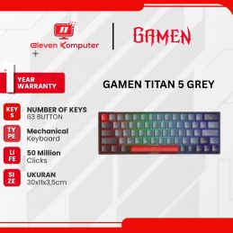 KEYBOARD GAMING MECHANICAL GAMEN TITAN 5 GRAY - BLUE SWITCH