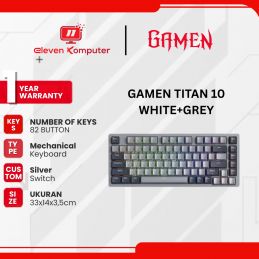 KEYBOARD GAMING MECHANICAL GAMEN TITAN 10 WHITE+GREY