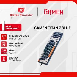 KEYBOARD GAMING MECHANICAL GAMEN TITAN 7 BLUE - RED SWITCH