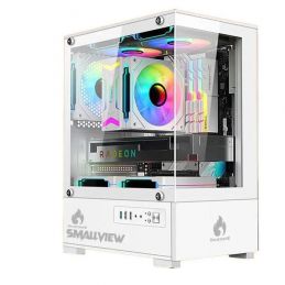 CASING DRACONZE SMALLVIEW WHITE (mATX) - NO PSU INCLUDE 3 FAN FIXED RGB