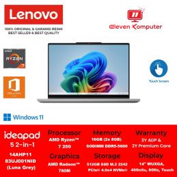 NB LENOVO IP 5 2-in-1 14AHP11 Ryzen 7 250 2x8GB 16GB Luna Grey 83UJ001NID