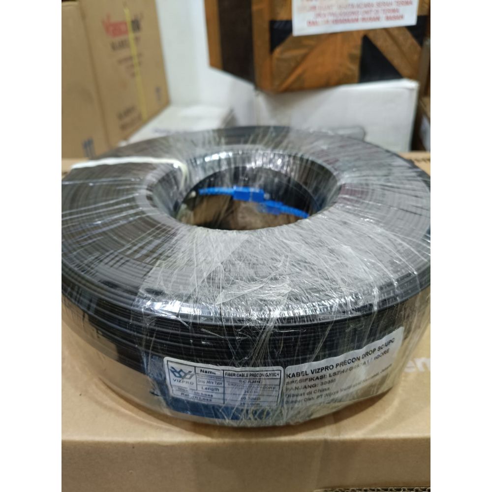 KABEL PRECON VIZPRO FO 1 CORE 3 SELING JACK SC-UPC @300M