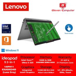NB LENOVO IP 5 2-in-1 14IPH11 Core Ultra 5 325U 2X8GB Touch Luna Grey/Cosmic Blue