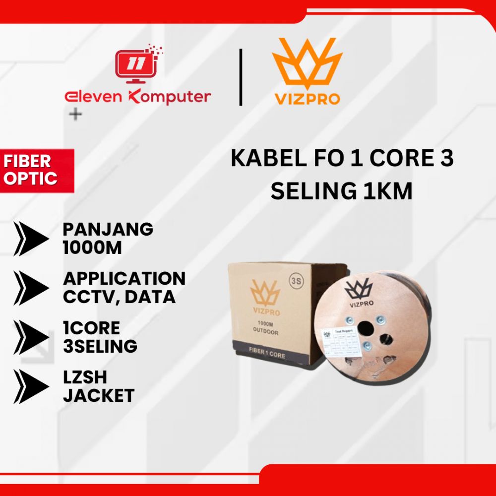 KABEL FO VIZPRO 2CORE 3SELING 1KM