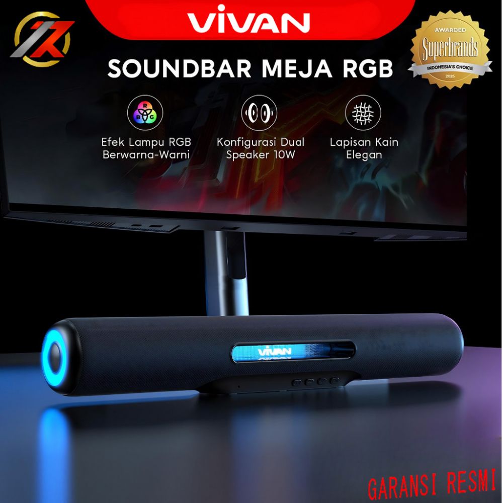 SPEAKER SOUNDBAR VIVAN VS31 RGB 10W