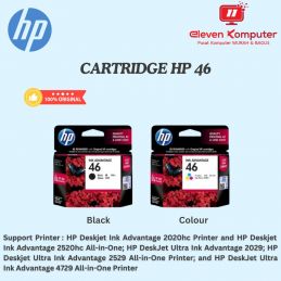 CART HP 46 BLACK & CART HP 46 COLOUR