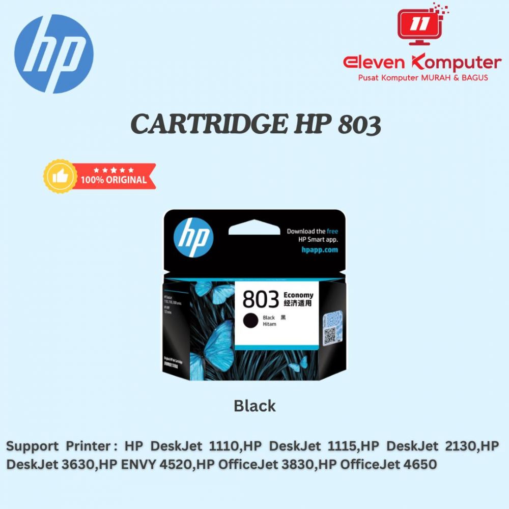 Cart HP 803 Black