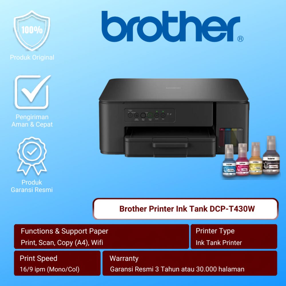 Printer Brother DCP-T430W Multifungsi Printer Wifi