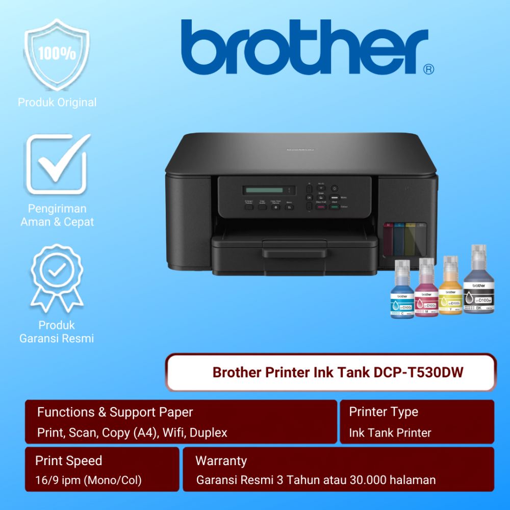 Printer Brother DCP-T530W Multifungsi Printer Wifi