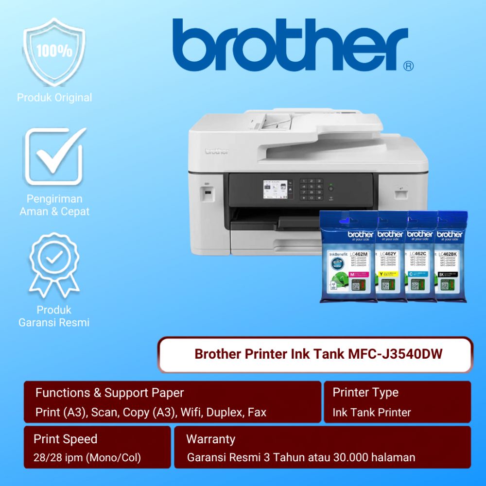 Printer Brother MFC-J3540DW A3 Multifungsi Printer