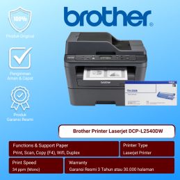 Printer Brother DCP-L2540DW Laserjet Mono Multifungsi Printer
