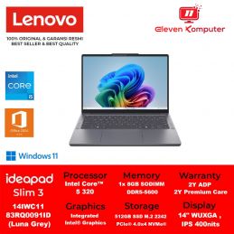 NB LENOVO IP Slim 3 14IWC11 Core 5 320 8GB DDR5 Luna Grey