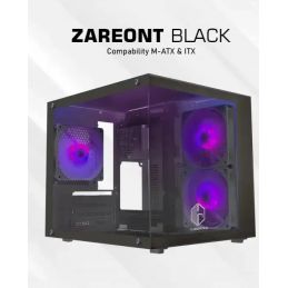 CASING CUBE GAMING ZAREONT BLACK - NO PSU