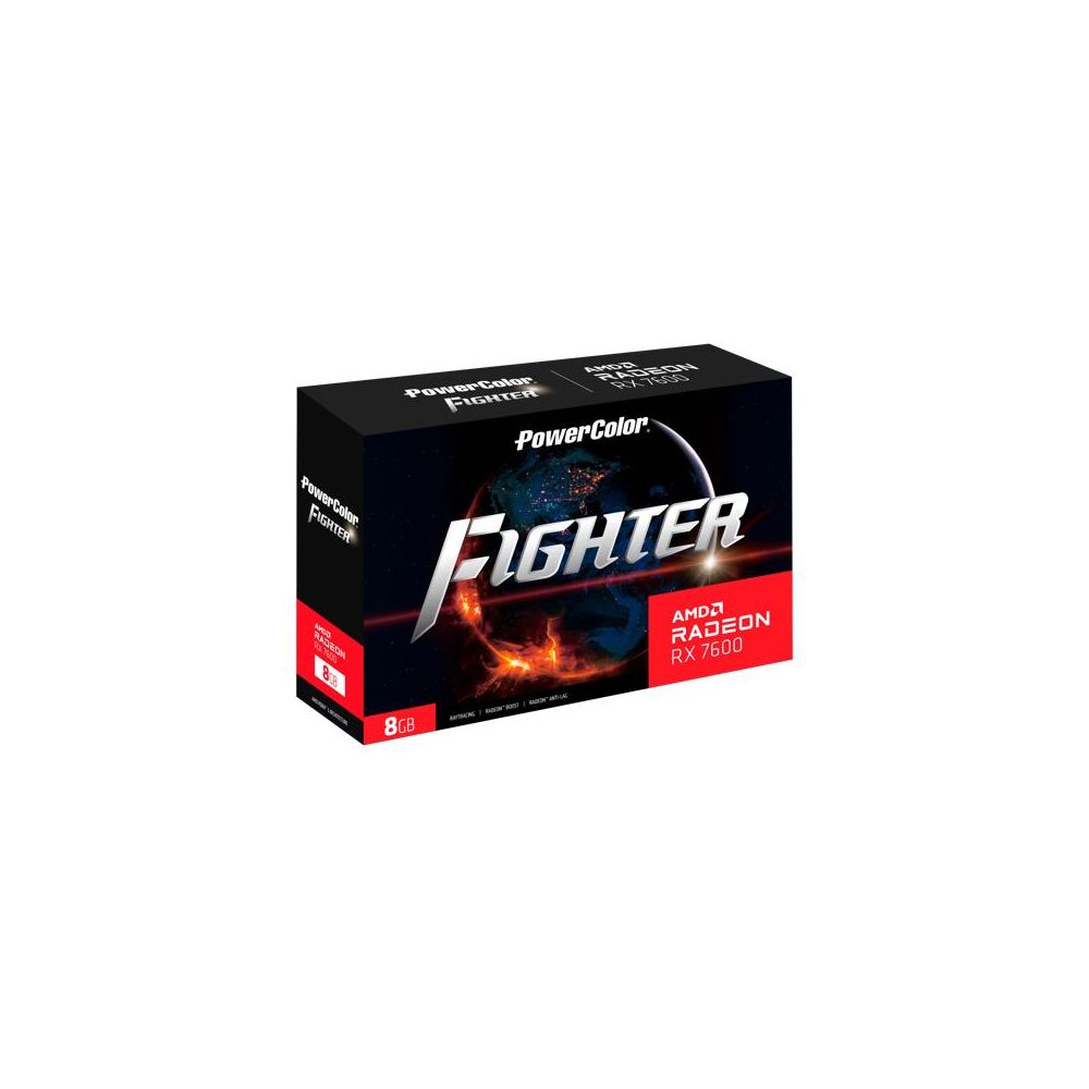 VGA POWERCOLOR RX7600 FIGHTERGB DDR6