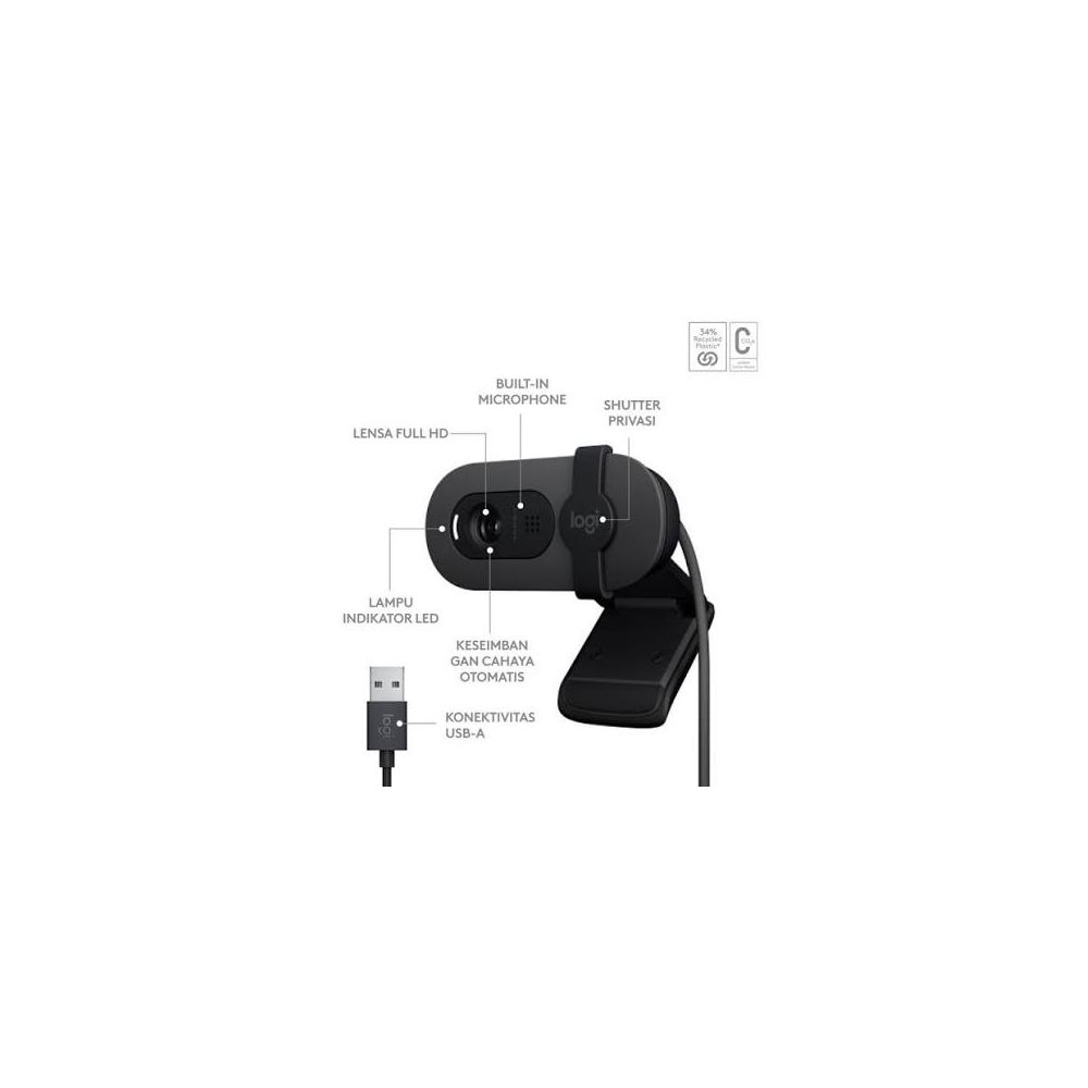 WEBCAM LOGITECH BRIO 105