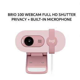 WEBCAM LOGITECH BRIO 100 ROSE