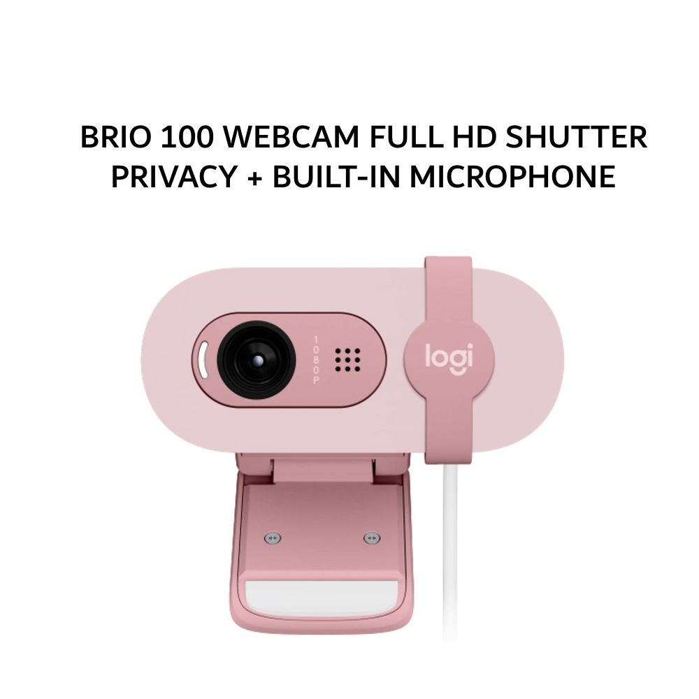 WEBCAM LOGITECH BRIO 100 ROSE