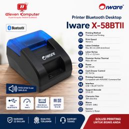 Printer Bluetooth Desktop Iware X-58BTII