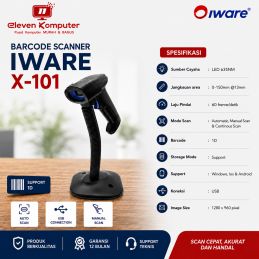 Barcode Scanner Iware X-101 1D USB