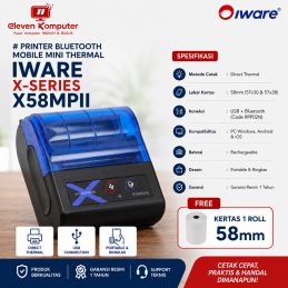 Printer Bluetooth Portable Thermal Iware X-Series X58MPII