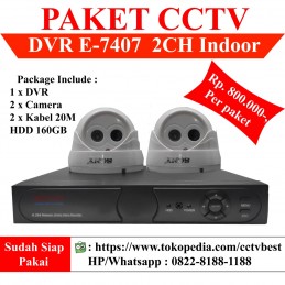 Paket CCTV 2 Kamera Analog Lengkap