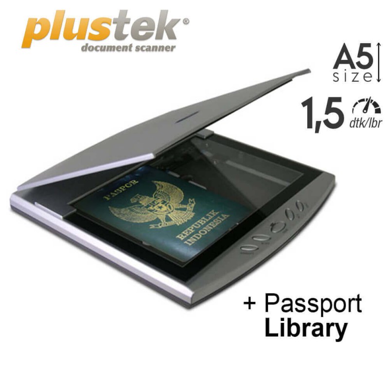 Scanner Plustek Optic Slim 550 Plus + Passport Library