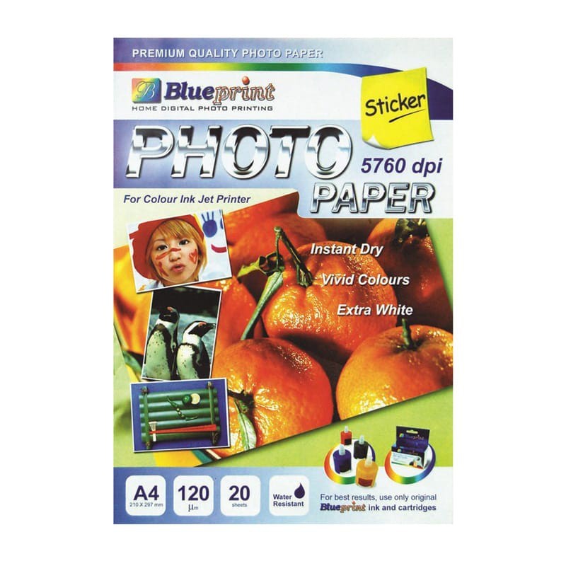 Blueprint A4 120gsm Glossy Sticker ( jeruk )