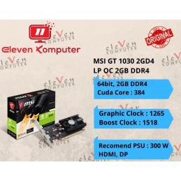 VGA MSI GT1030 2GB DDR4 LP OC