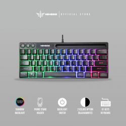 Keyboard Gaming NYK Membrane Eris K-06 Black / White