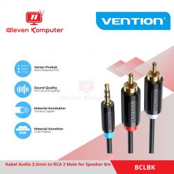 Vention Kabel AUX 3.5MM TO 2-RCA 8M - BCLBK