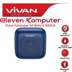 Speaker Vivan Bluetooth VS1 Blue Waterproof