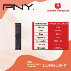 DDR 4 PNY 8GB 2666MHZ