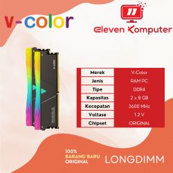 DDR 4 V-COLOR PRISM PRO RGB Black 16GB 3600MHZ