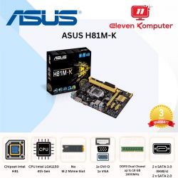 MB LGA1150 Asus H81M-K - DDR3