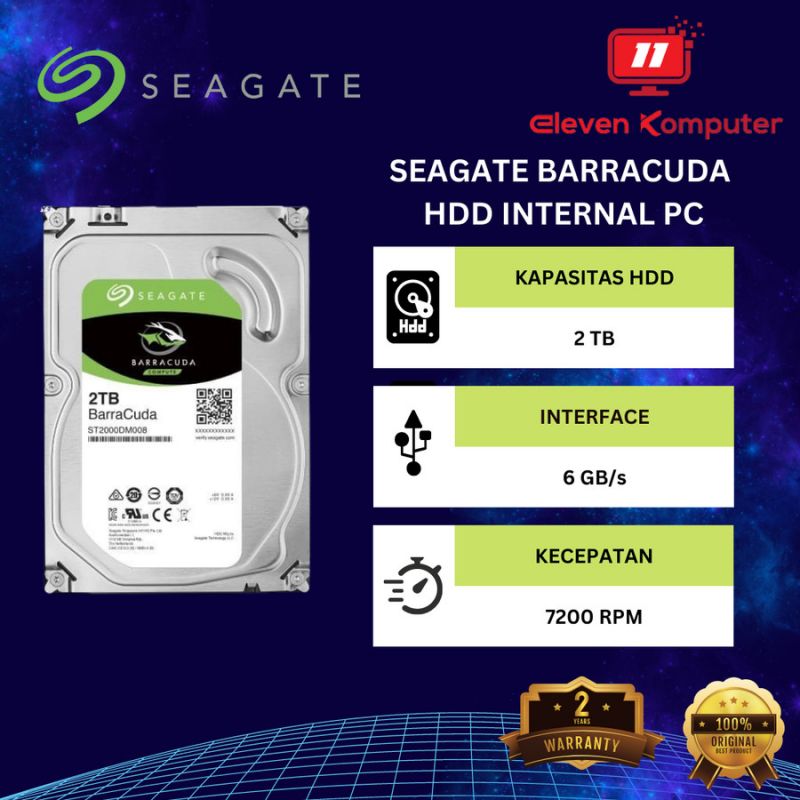 HDD Seagate 2TB (ST2000DM008) Barracuda