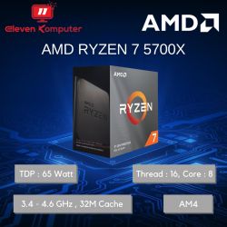 CPU AMD AM4 RYZEN7 5700X 3.40GHZ-4.60GHZ 16M BOX NO FAN