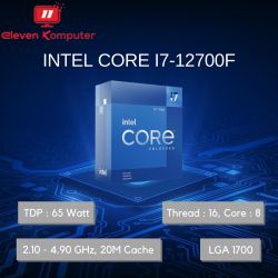CPU Intel LGA 1700 I7-12700F - 4.9GHZ Box Harus tambah VGA External