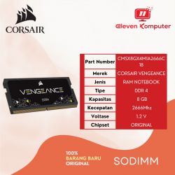 DDR 4 NB Corsair Vengeance 4GB (1X8GB) 2666MHz